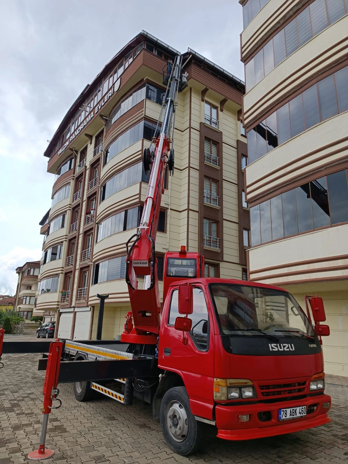 Karabük sepetli platform kiralama saha çalışması